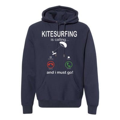 Funny Kitesurfing Shirts Kite Surfer Gift Kiteboarding Kite Premium Hoodie