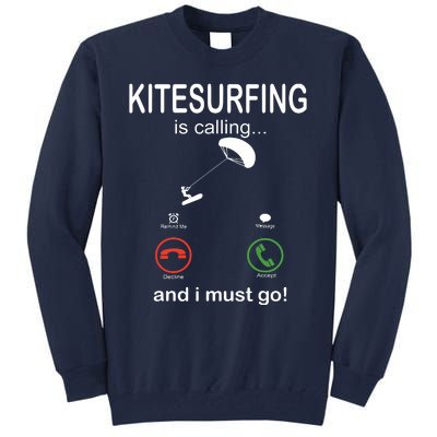 Funny Kitesurfing Shirts Kite Surfer Gift Kiteboarding Kite Tall Sweatshirt