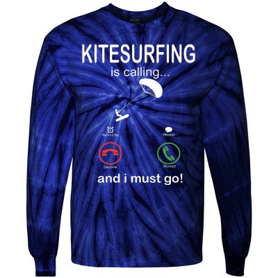 Funny Kitesurfing Shirts Kite Surfer Gift Kiteboarding Kite Tie-Dye Long Sleeve Shirt