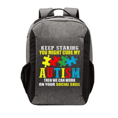 Fuuny Keep Staring Autism Awareness Autistic Vector Backpack