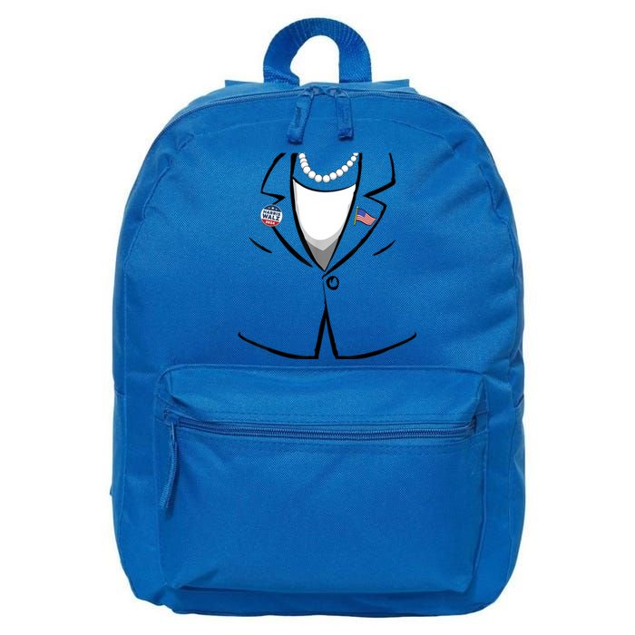 Funny Kamala Suit Kamala Harris Halloween Costume 16 in Basic Backpack