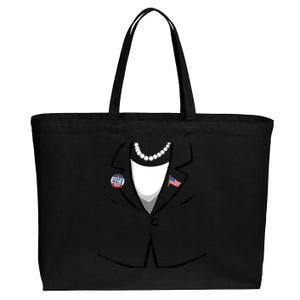 Funny Kamala Suit Kamala Harris Halloween Costume Cotton Canvas Jumbo Tote