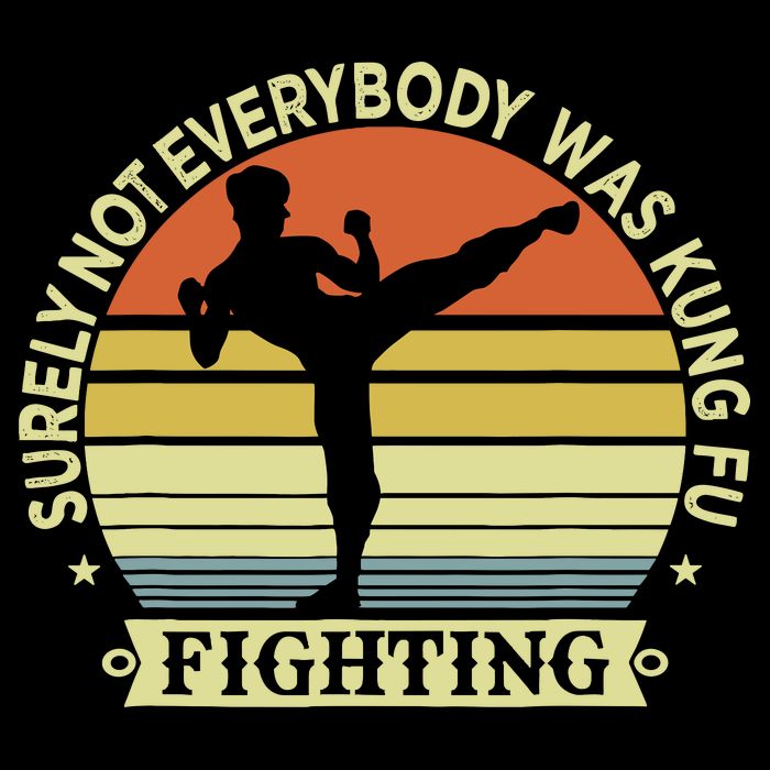 Funny Karate Surely Not Everybody Was Kung Fu Fighting Drawstring Bag