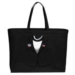 Funny Kamala Suit Kamala Harris Halloween Costume Gift Cotton Canvas Jumbo Tote