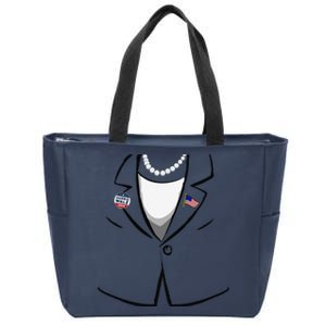 Funny Kamala Suit Kamala Harris Halloween Costume Gift Zip Tote Bag