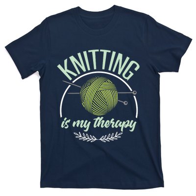 Funny Knitting Shirts Joke Knitter Quote I Love Knitting T-Shirt