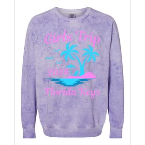 Florida Keys Summer Vacation Beach Trip 2024 Great Gift Colorblast Crewneck Sweatshirt