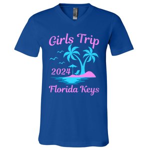 Florida Keys Summer Vacation Beach Trip 2024 Great Gift V-Neck T-Shirt