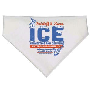 Frozen Kristoff Svens Ice Harvesting And Delivery USA-Made Doggie Bandana