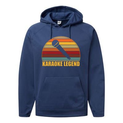 Funny Karaoke Singing With Sayings L Karaoke Queen Legend Performance Fleece Hoodie