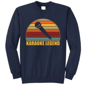 Funny Karaoke Singing With Sayings L Karaoke Queen Legend Tall Sweatshirt