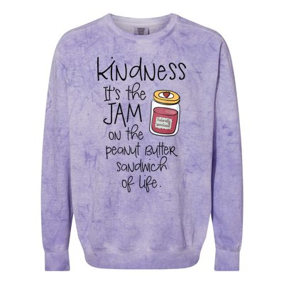 Funny Kindness Saying Positive Motivational Colorblast Crewneck Sweatshirt