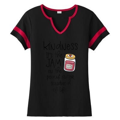 Funny Kindness Saying Positive Motivational Ladies Halftime Notch Neck Tee