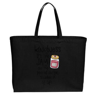 Funny Kindness Saying Positive Motivational Cotton Canvas Jumbo Tote