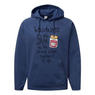 Funny Kindness Saying Positive Motivational Performance Fleece Hoodie