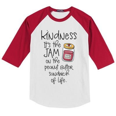 Funny Kindness Saying Positive Motivational Kids Colorblock Raglan Jersey