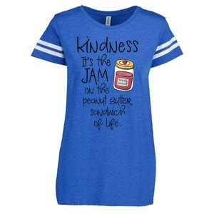 Funny Kindness Saying Positive Motivational Enza Ladies Jersey Football T-Shirt