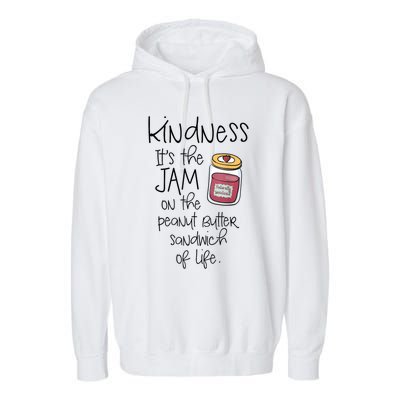 Funny Kindness Saying Positive Motivational Garment-Dyed Fleece Hoodie