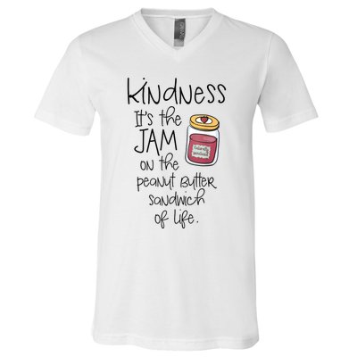 Funny Kindness Saying Positive Motivational V-Neck T-Shirt