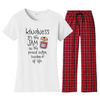 Funny Kindness Saying Positive Motivational Women's Flannel Pajama Set