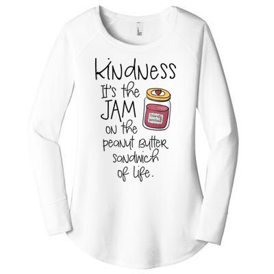 Funny Kindness Saying Positive Motivational Women's Perfect Tri Tunic Long Sleeve Shirt