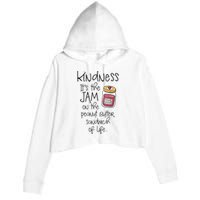 Funny Kindness Saying Positive Motivational Crop Fleece Hoodie