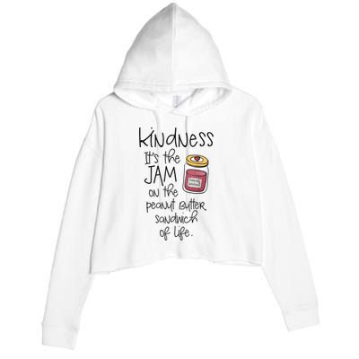 Funny Kindness Saying Positive Motivational Crop Fleece Hoodie