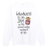 Funny Kindness Saying Positive Motivational Premium Crewneck Sweatshirt