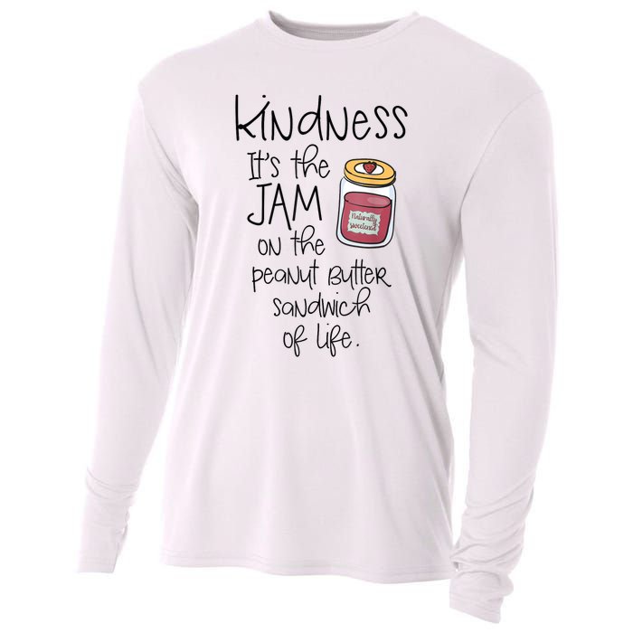 Funny Kindness Saying Positive Motivational Cooling Performance Long Sleeve Crew