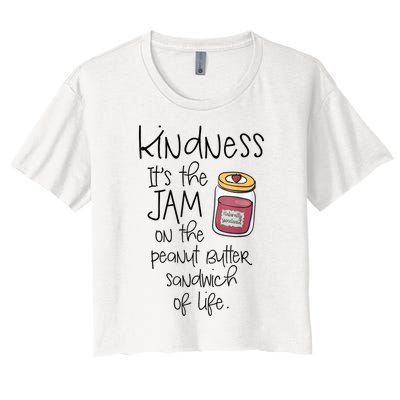 Funny Kindness Saying Positive Motivational Women's Crop Top Tee