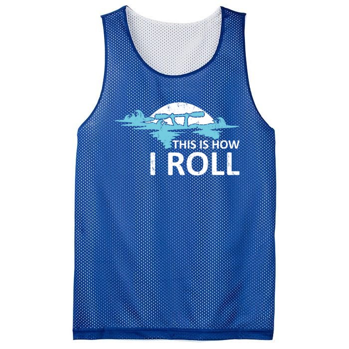 Funny Kayak This Is How I Roll Funny Gift Mesh Reversible Basketball Jersey Tank