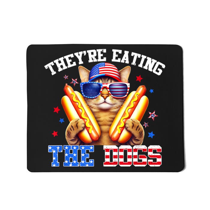 Funny Kamala Trump Debate 2024 They’Re Eating The Dogs And Cats Gift Mousepad