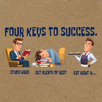 Four Keys To Success 4 Keys To Success Cotton Canvas Backpack