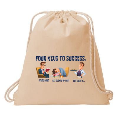 Four Keys To Success 4 Keys To Success Drawstring Bag