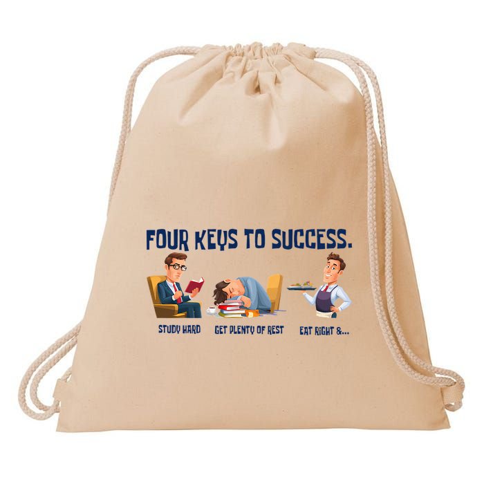 Four Keys To Success 4 Keys To Success Drawstring Bag