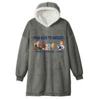 Four Keys To Success 4 Keys To Success Hooded Wearable Blanket