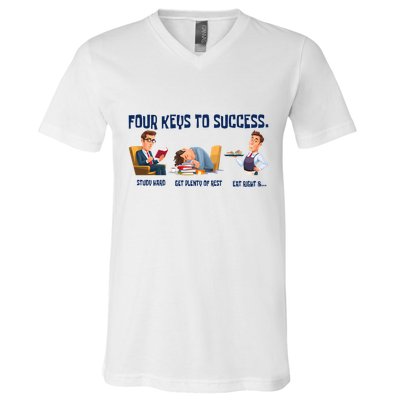 Four Keys To Success 4 Keys To Success V-Neck T-Shirt