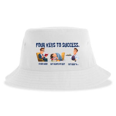 Four Keys To Success 4 Keys To Success Sustainable Bucket Hat
