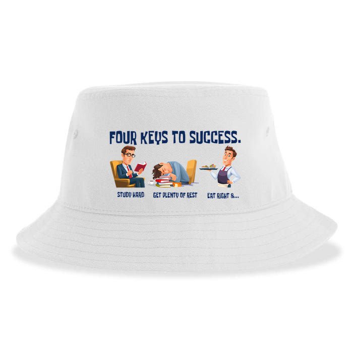 Four Keys To Success 4 Keys To Success Sustainable Bucket Hat