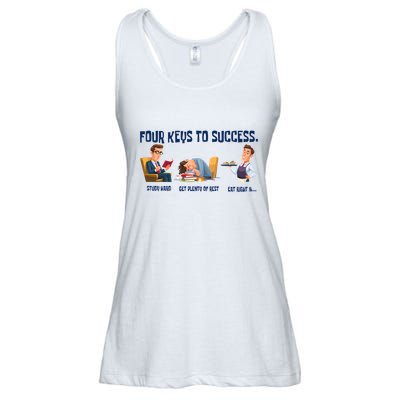 Four Keys To Success 4 Keys To Success Ladies Essential Flowy Tank