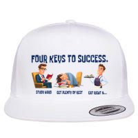 Four Keys To Success 4 Keys To Success Flat Bill Trucker Hat