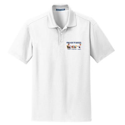 Four Keys To Success 4 Keys To Success Dry Zone Grid Polo