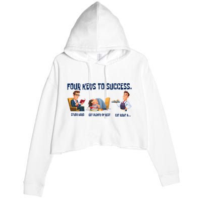 Four Keys To Success 4 Keys To Success Crop Fleece Hoodie