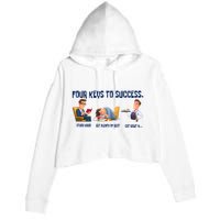 Four Keys To Success 4 Keys To Success Crop Fleece Hoodie