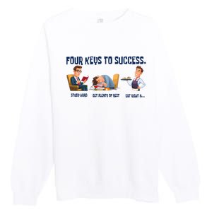 Four Keys To Success 4 Keys To Success Premium Crewneck Sweatshirt