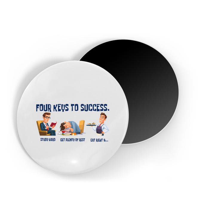 Four Keys To Success 4 Keys To Success Magnet