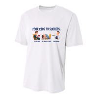 Four Keys To Success 4 Keys To Success Youth Performance Sprint T-Shirt