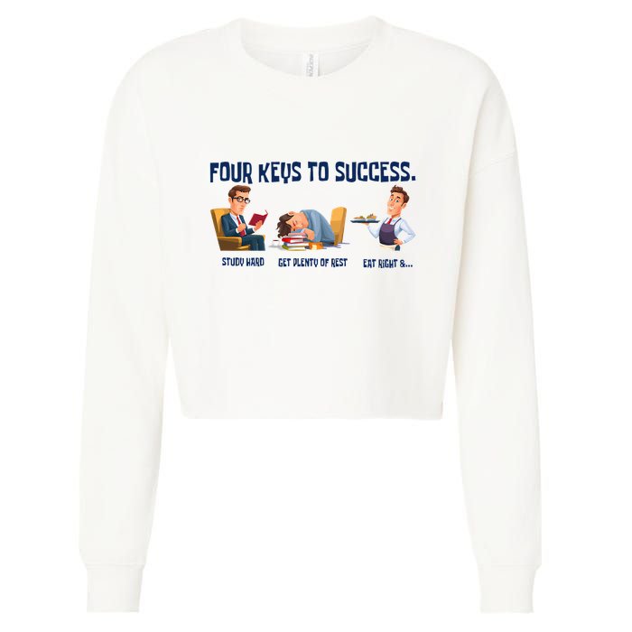 Four Keys To Success 4 Keys To Success Cropped Pullover Crew