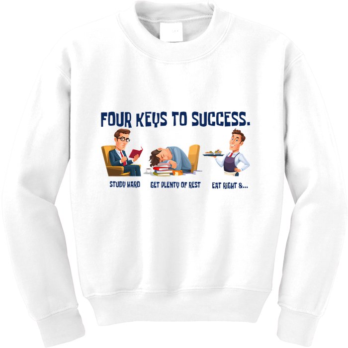 Four Keys To Success 4 Keys To Success Kids Sweatshirt