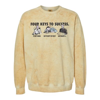 Four Keys To Success Colorblast Crewneck Sweatshirt